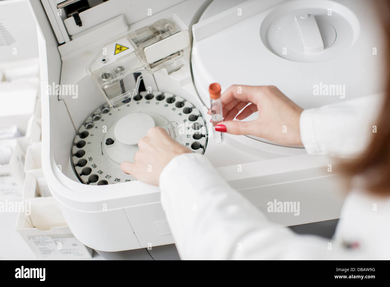 Centrifuge in the modern medical laboratory Stock Photo Alamy