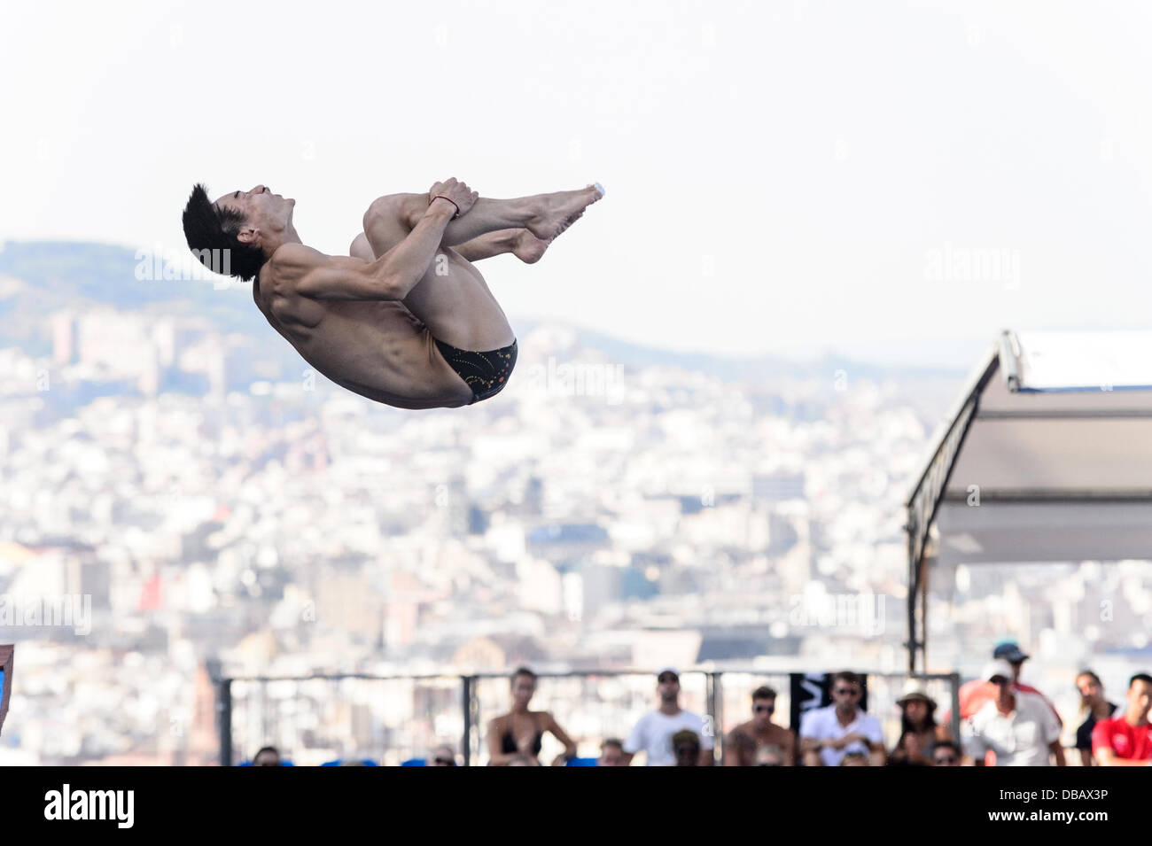 Barcelona, Spain. 26th July 2013: China's Kai Qin competes in the men's ...