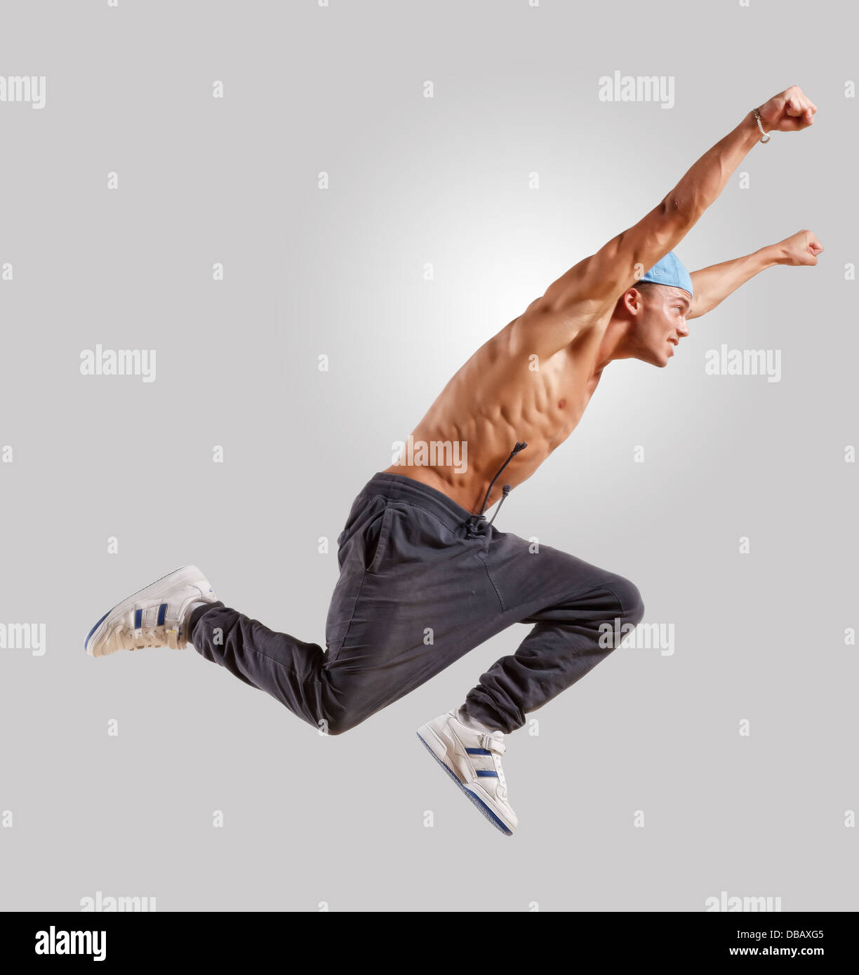 young man dancing hip hop Stock Photo Alamy