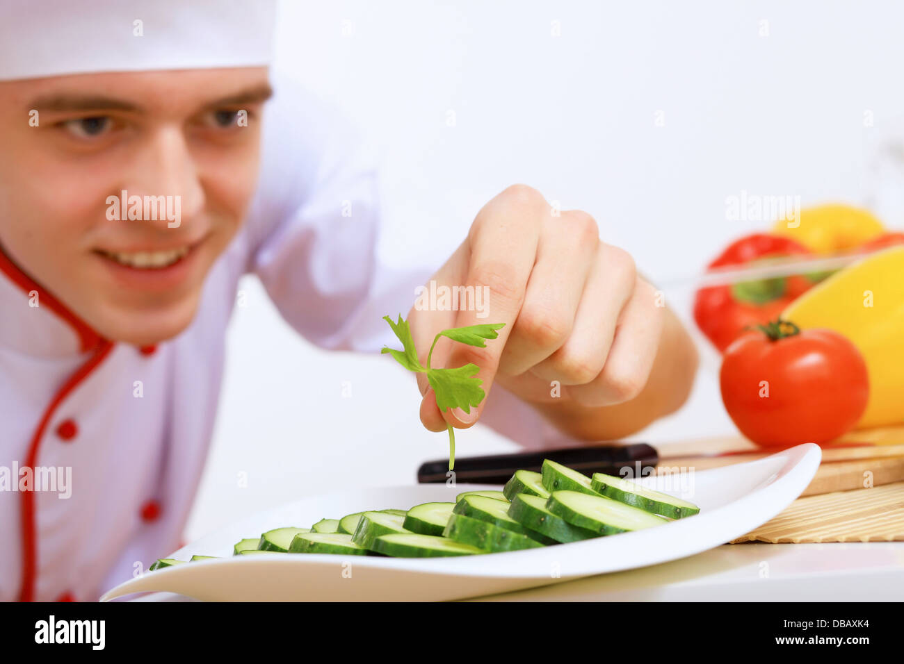 Fresh cut vegetables Stock Photo Alamy