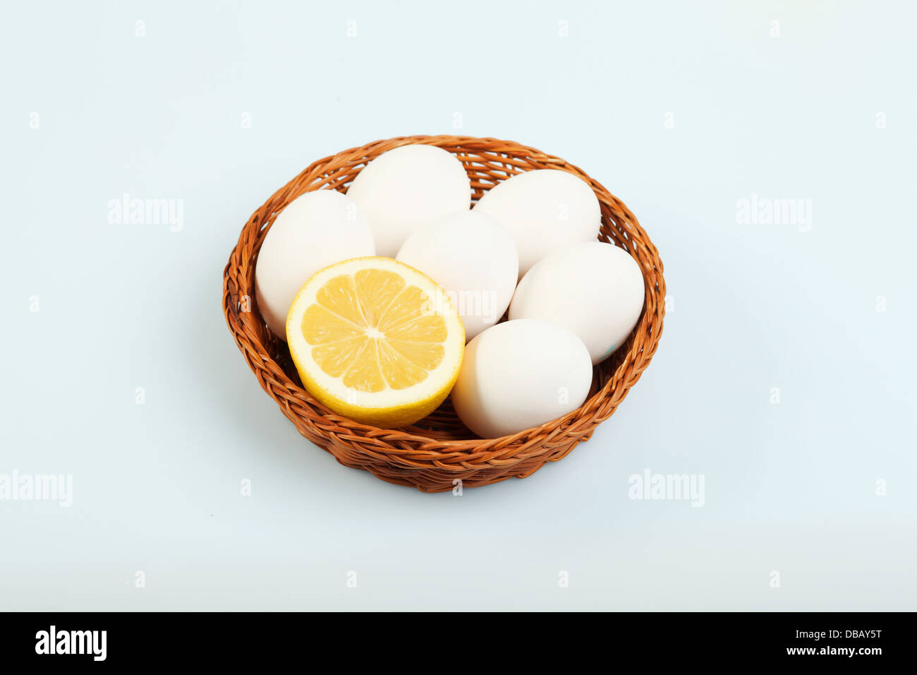 White chicken eggs Stock Photo Alamy
