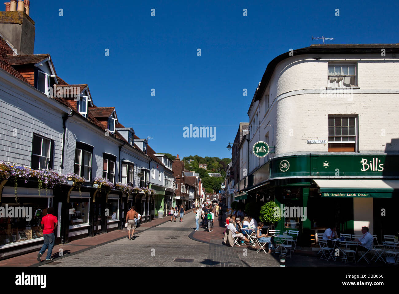The High Street, Lewes, East Sussex, England Stock Photo Alamy