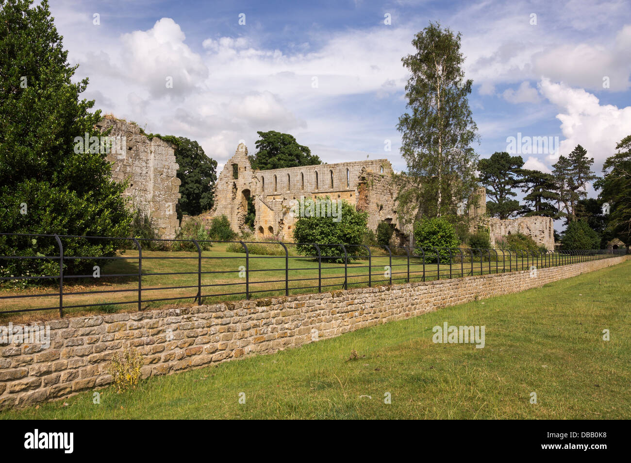 The ruins of Jervaulx Abbey, North Yorkshire. Stock Photo