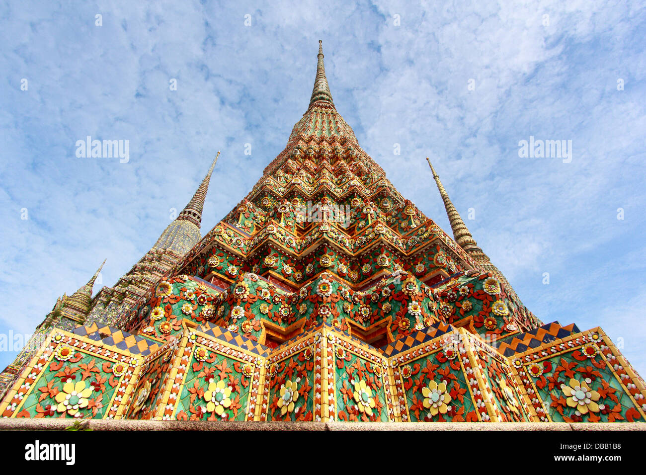 Wat Pho, Bangkok, Thailand. 'Wat' means temple in Thai. The temple is one of Bangkok's most famous tourist sites. Stock Photo