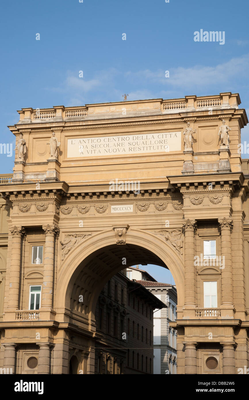 Arch of the Piazza della Republica, Florence by Micheli 1895, Italy ...