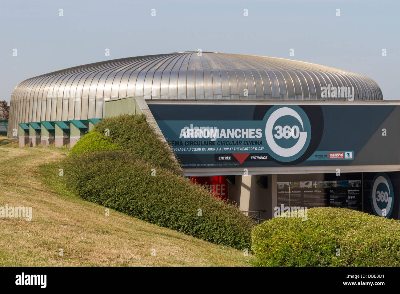 France Normandy, Arromanches, 360 degrees cinema Stock Photo