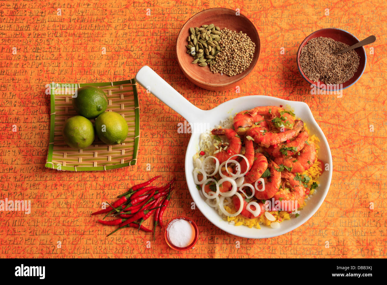 Prawn curry, with coconut milk Stock Photo Alamy