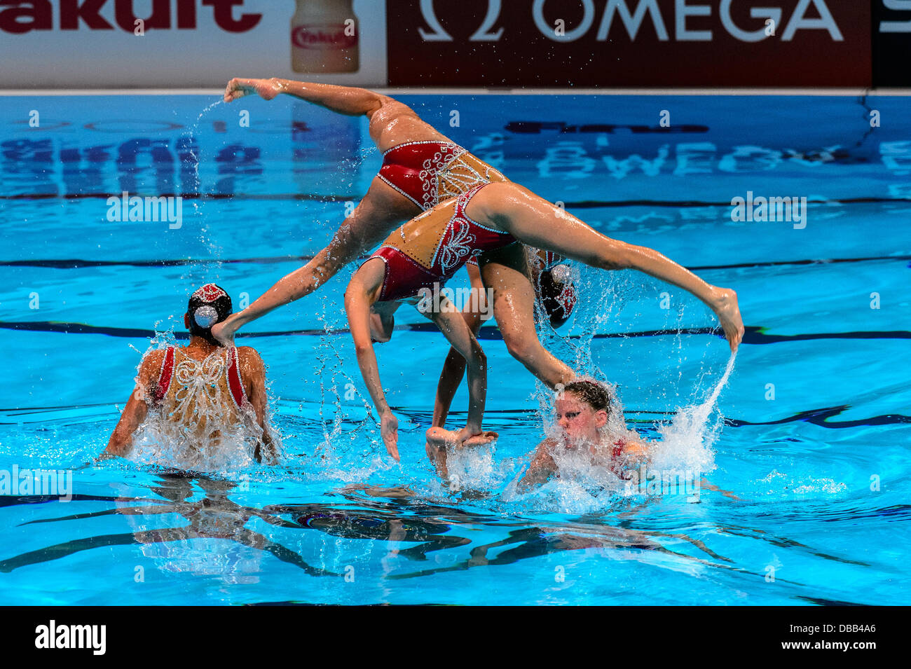 Spanish synchronized swimming team High Resolution Stock Photography