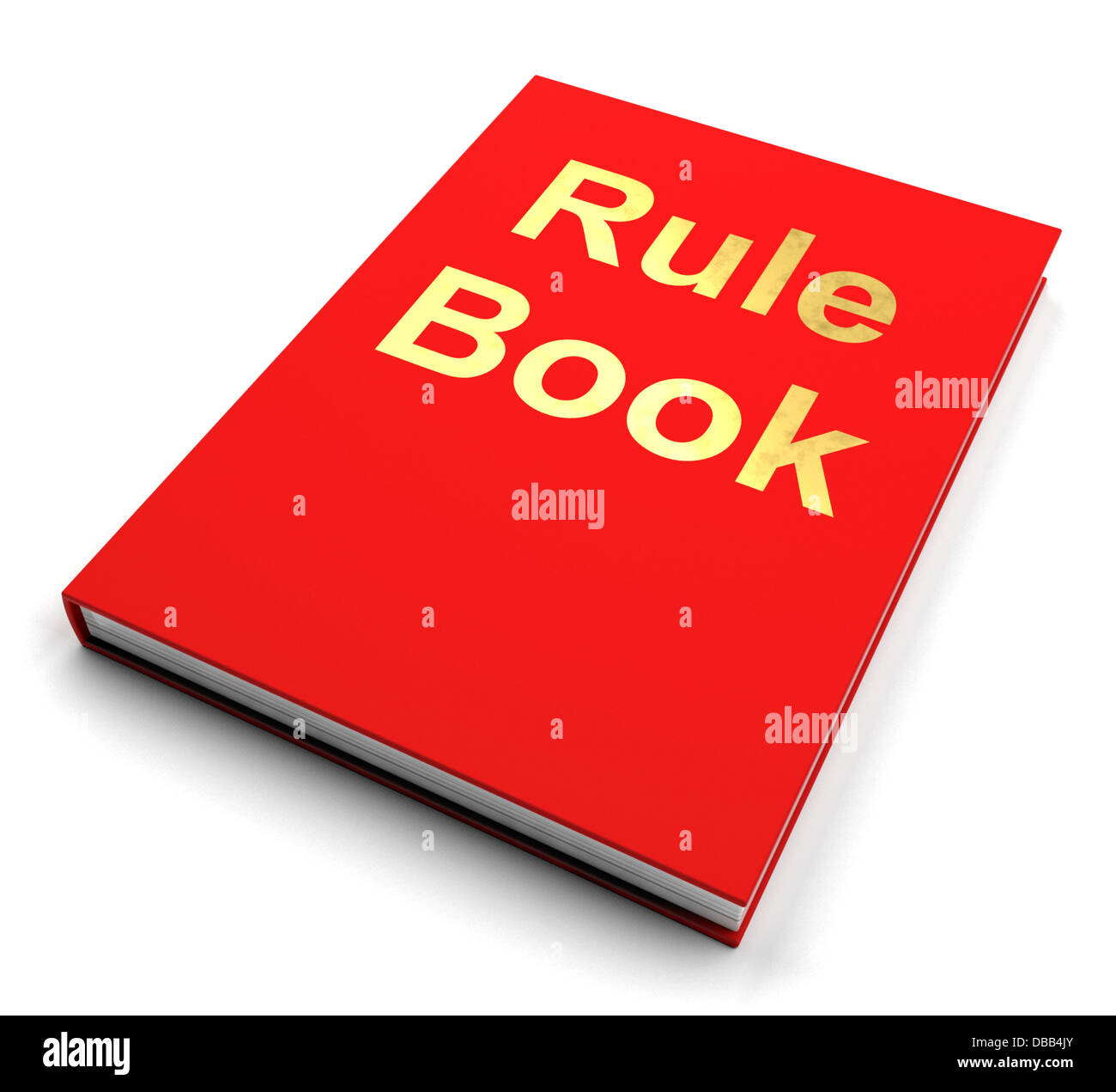 Rule Book Or Policy Guide Manual Stock Photo