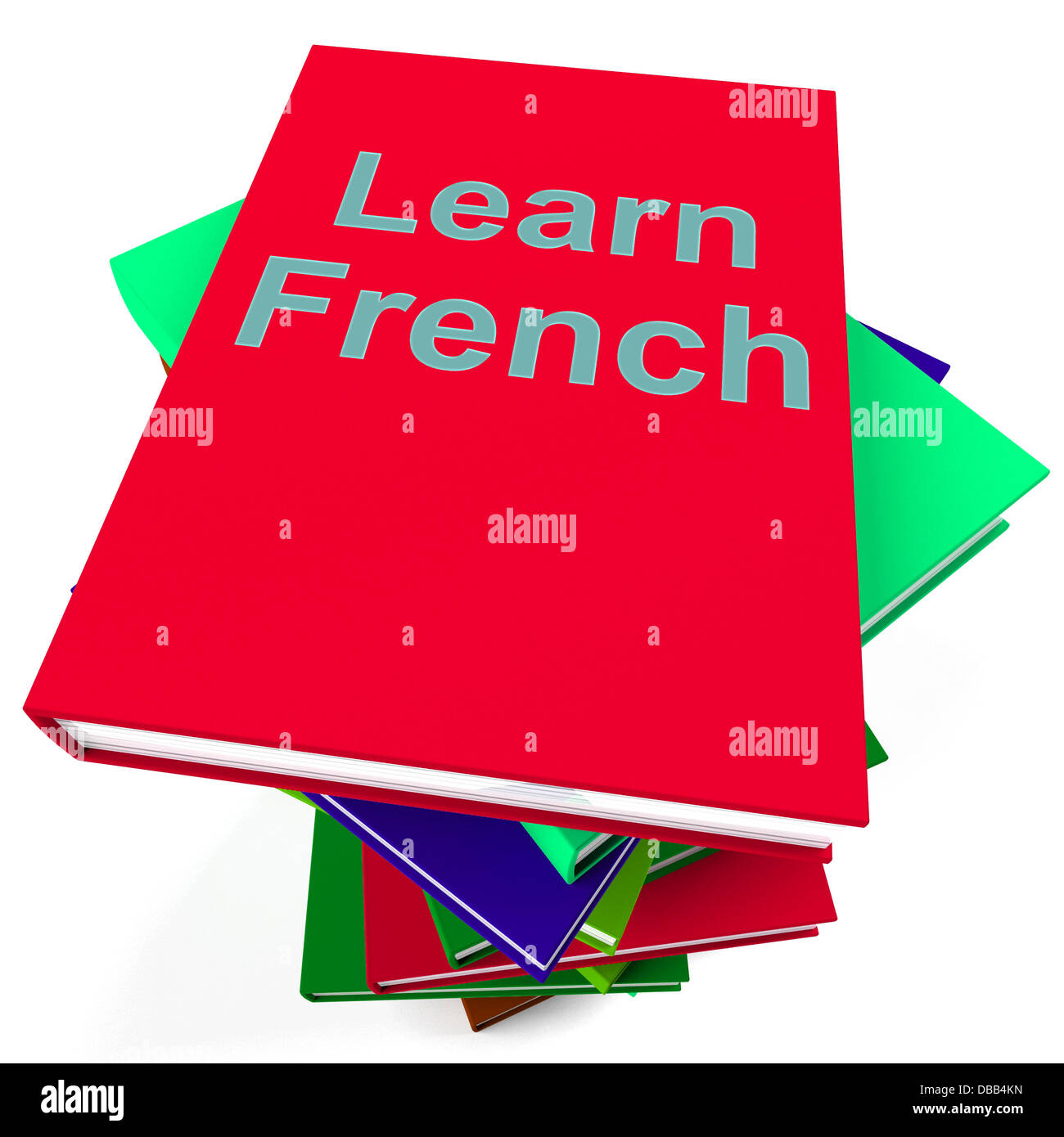 Learn French Book For Studying A Language Stock Photo