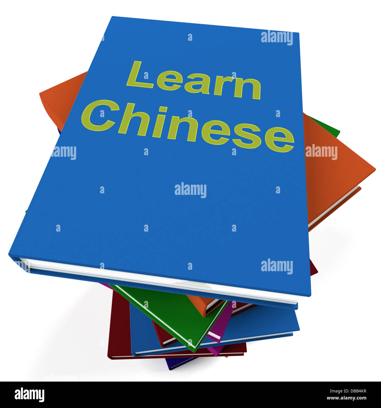 Learn Chinese Book For Studying A Language Stock Photo