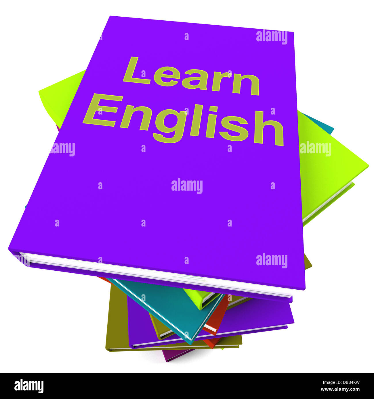 Learn English Book For Studying A Language Stock Photo