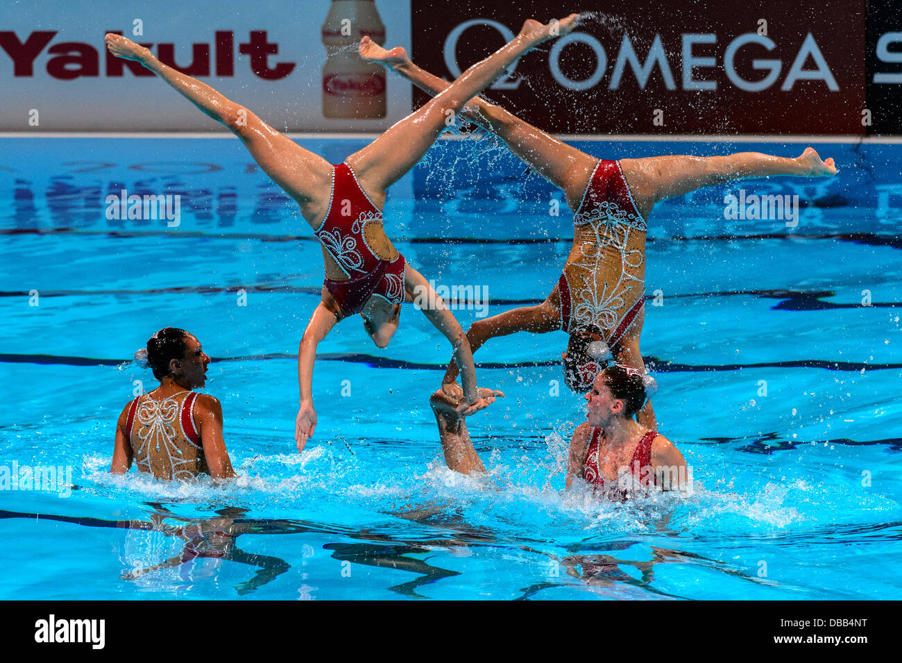 Spanish synchronized swimming team High Resolution Stock Photography
