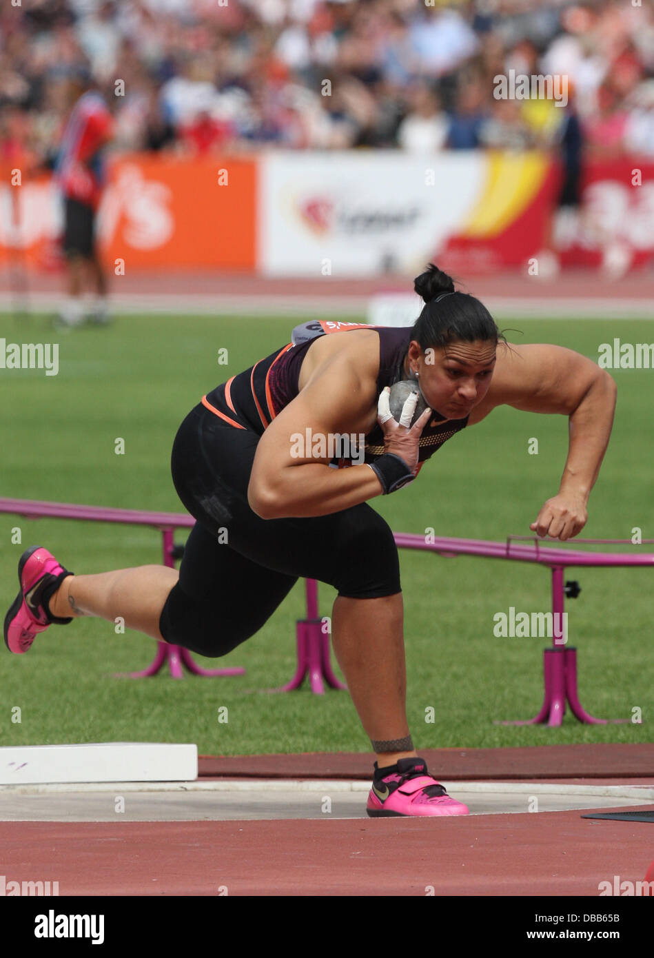 London, UK. 27th July, 2013. Valerie Adams Shot Put Women during the
