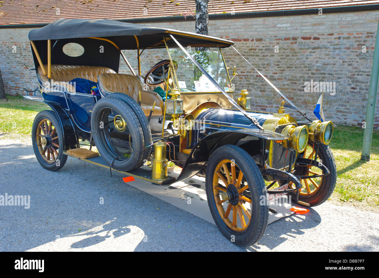 Oldtimer Rallye For At Least 80 Years Old Antique Cars With Duhanot Cg Bolide Built At Year 1907 Stock Photo Alamy