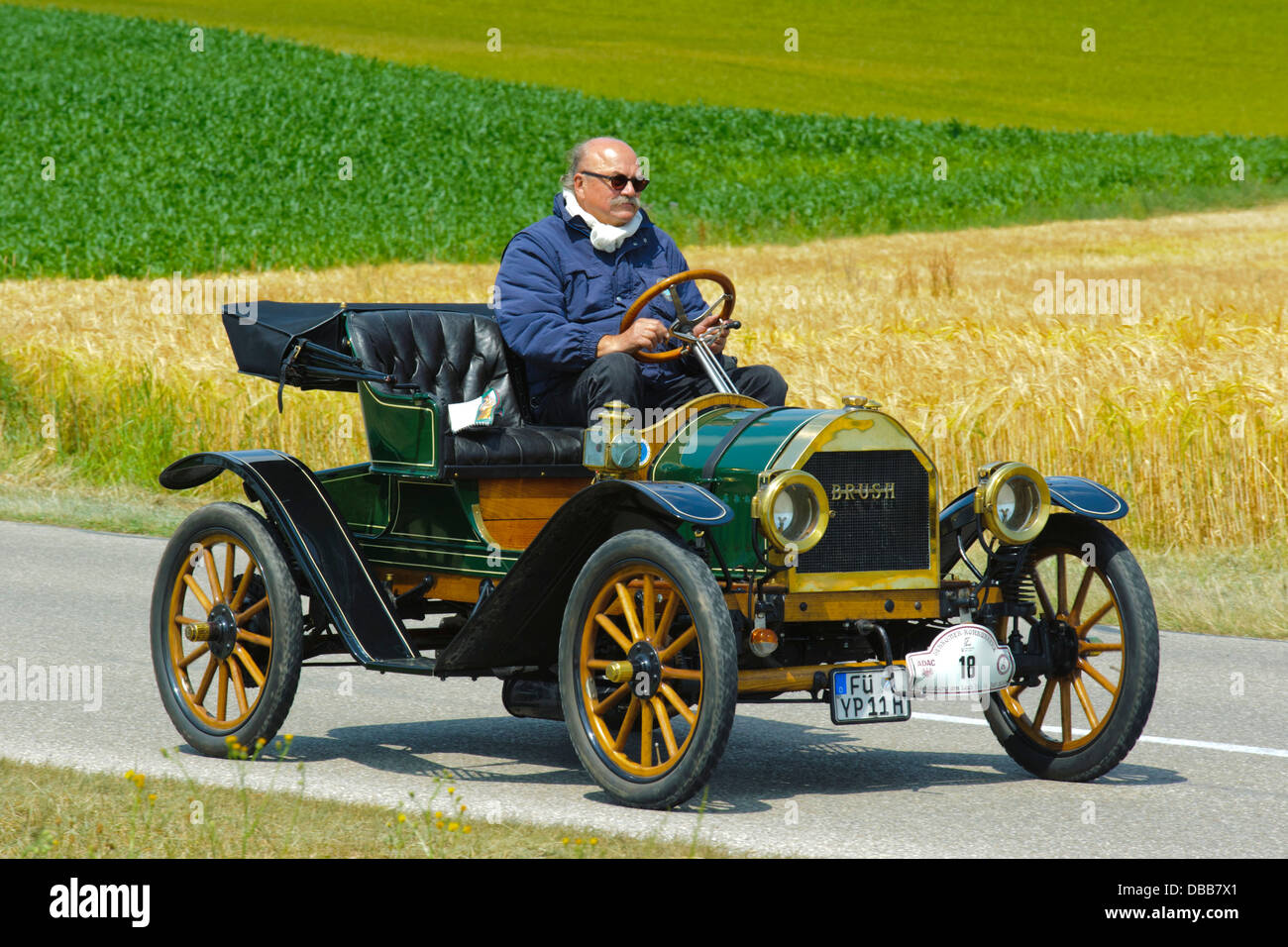 Oldtimer Rallye For At Least 80 Years Old Antique Cars With Brush F Built At Year 1911 Stock Photo Alamy