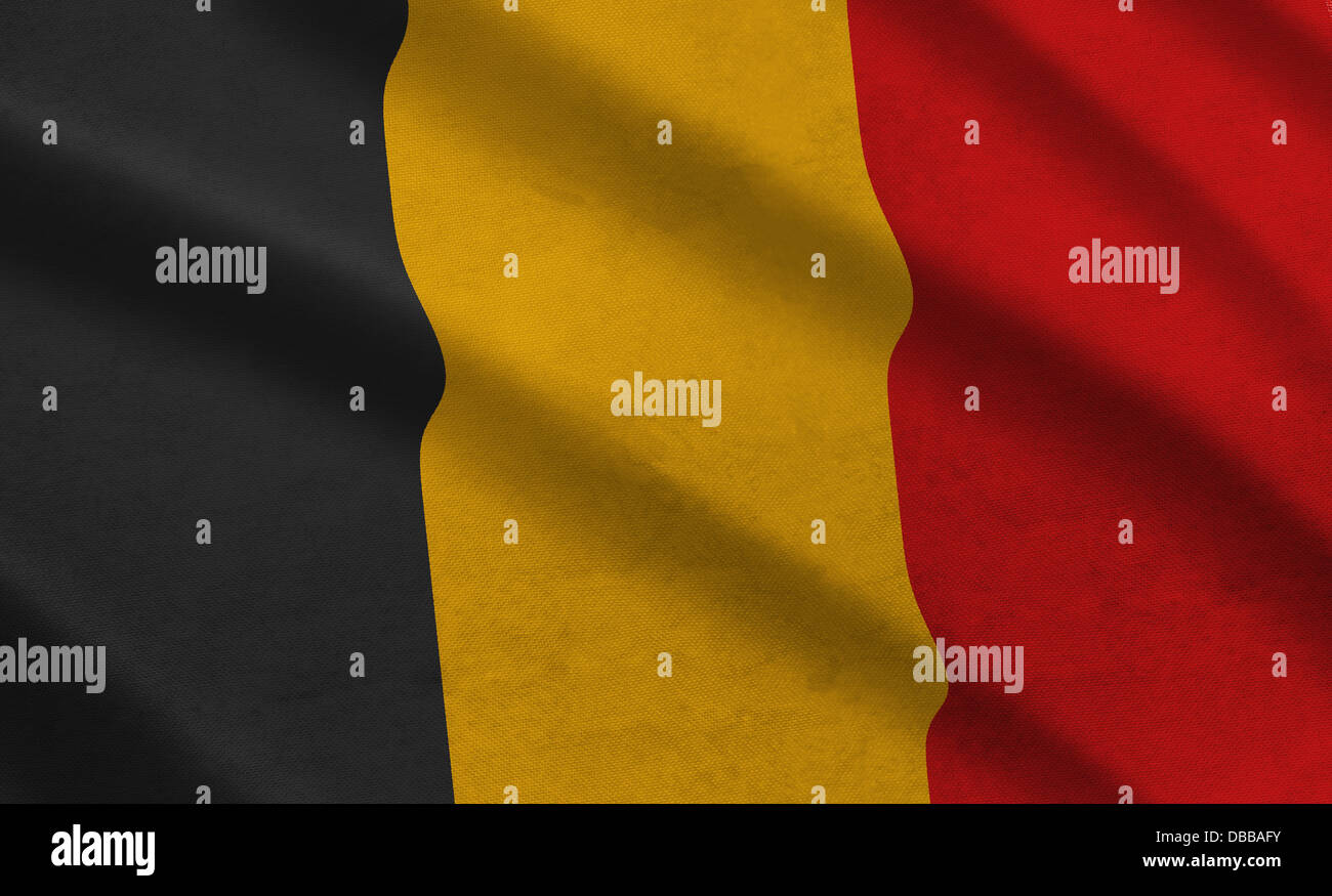 Illustration of the flag of Belgium Stock Photo - Alamy