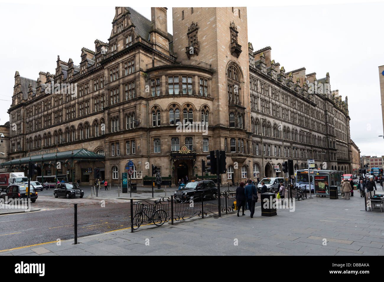 Glasgow Central Station on the corner of Gordon Street and Hope Street Stock Photo