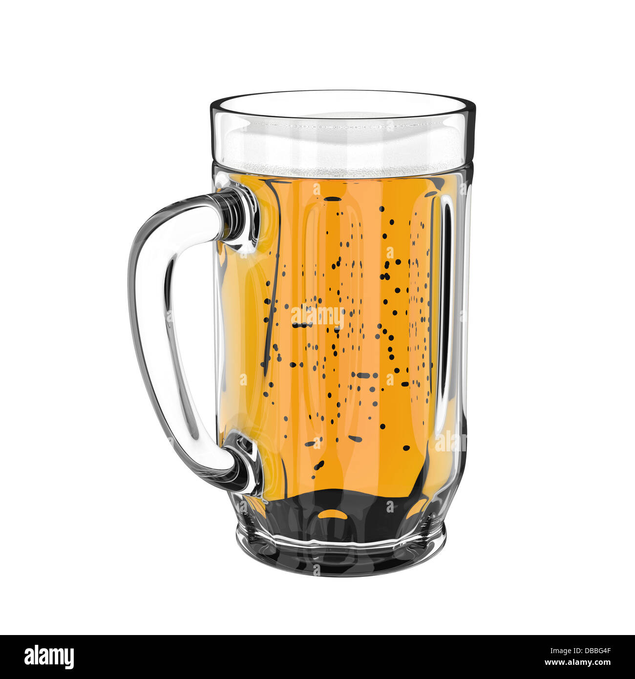 Beer mug isolated on white background Stock Photo - Alamy