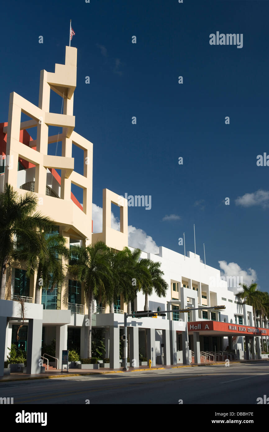 MIAMI BEACH CONVENTION CENTER MIAMI BEACH FLORIDA USA Stock Photo