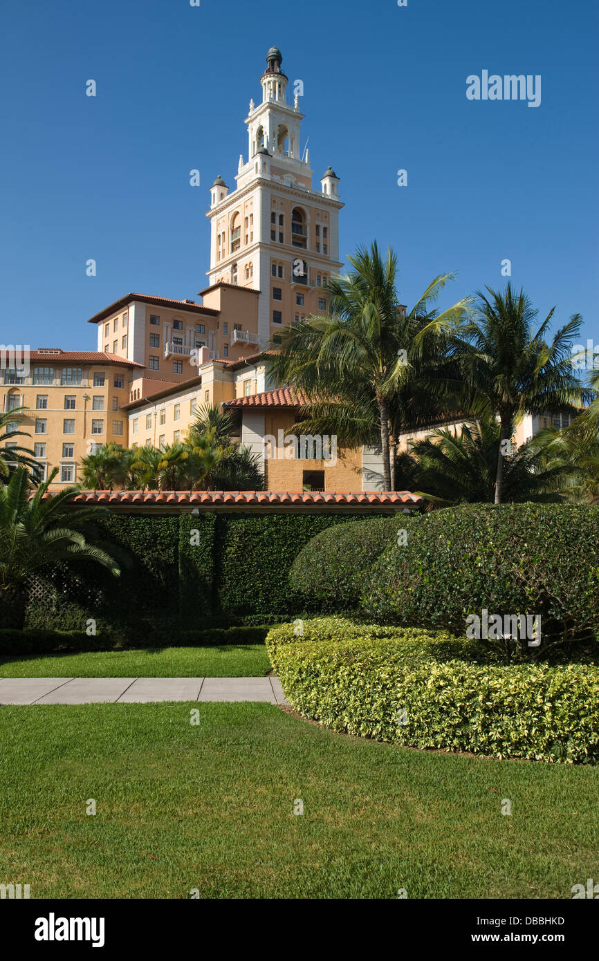 GARDENS HISTORIC BILTMORE HOTEL CORAL GABLES MIAMI FLORIDA USA Stock ...