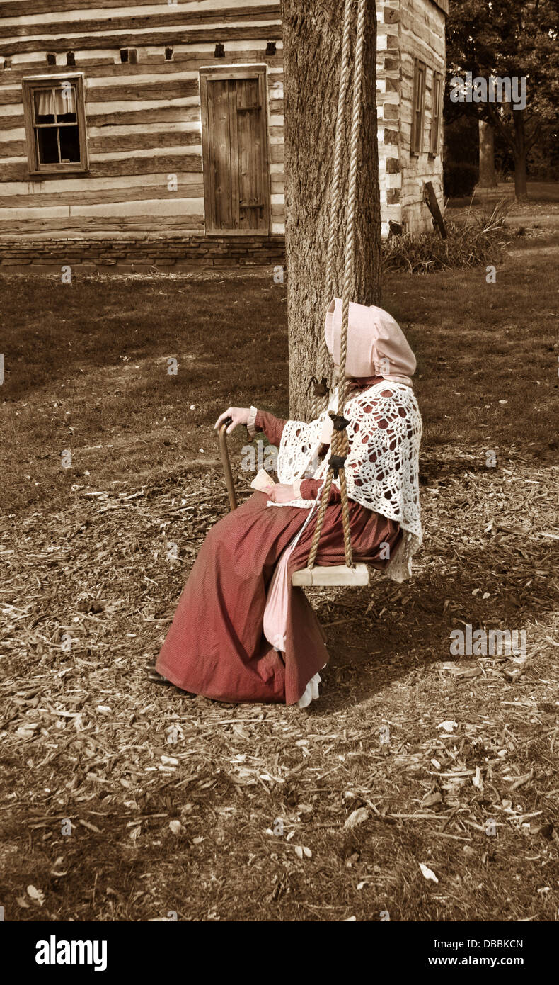 Pioneer Woman Log Cabin Stock Photos Pioneer Woman Log Cabin