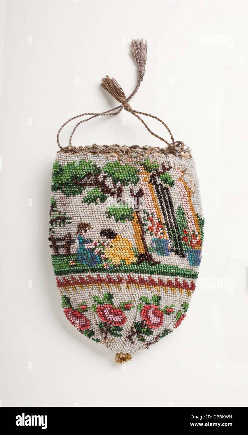 This reticule, a small woman's bag, reflects 19th-century fashion and ...