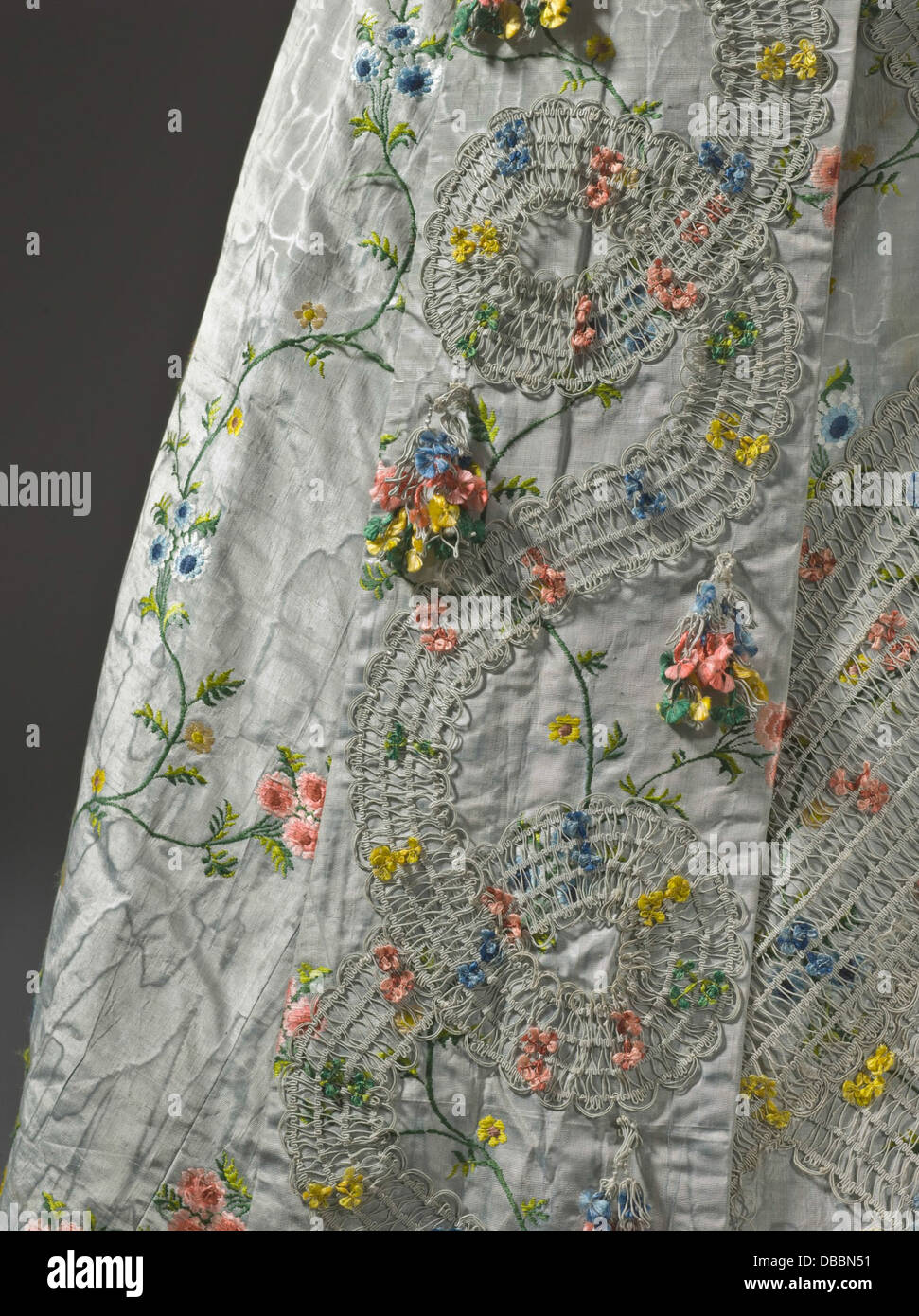 This elegant French robe à la française from the 18th century is a fine ...