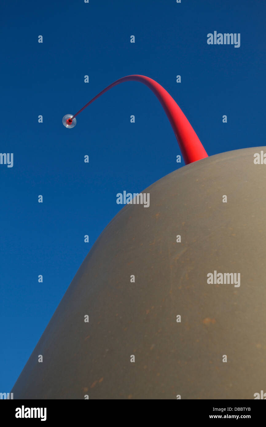 Wind Wand sculpture by Len Lye on the waterfront in New