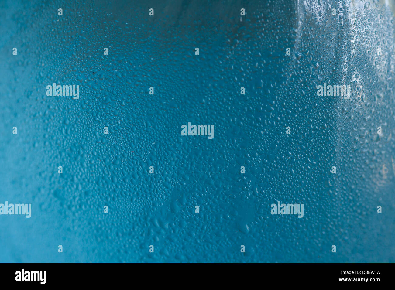 Close up of weeping of water on bottle surface Stock Photo