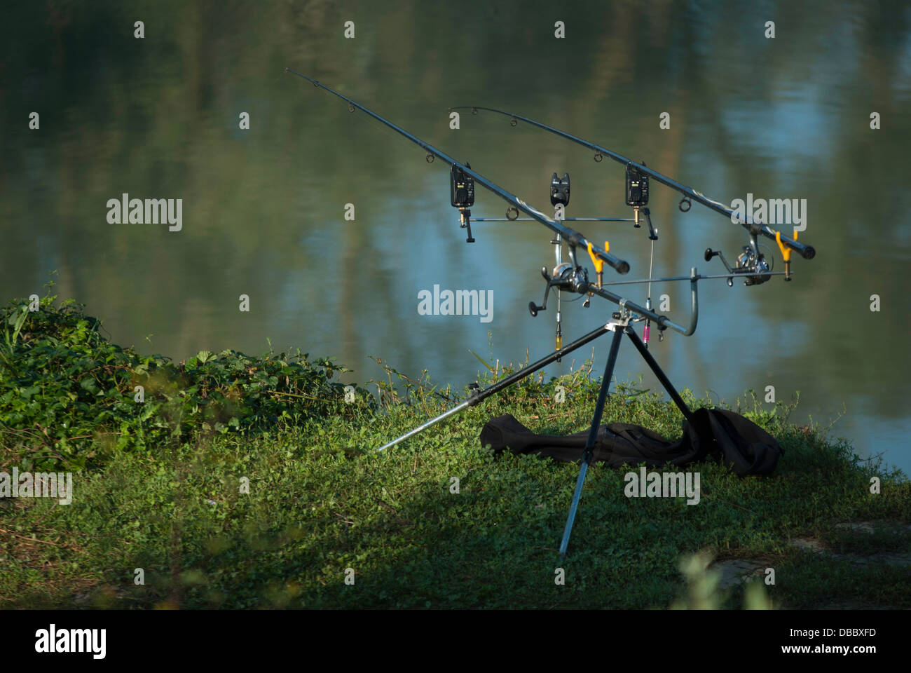 Fifhing rods Stock Photo