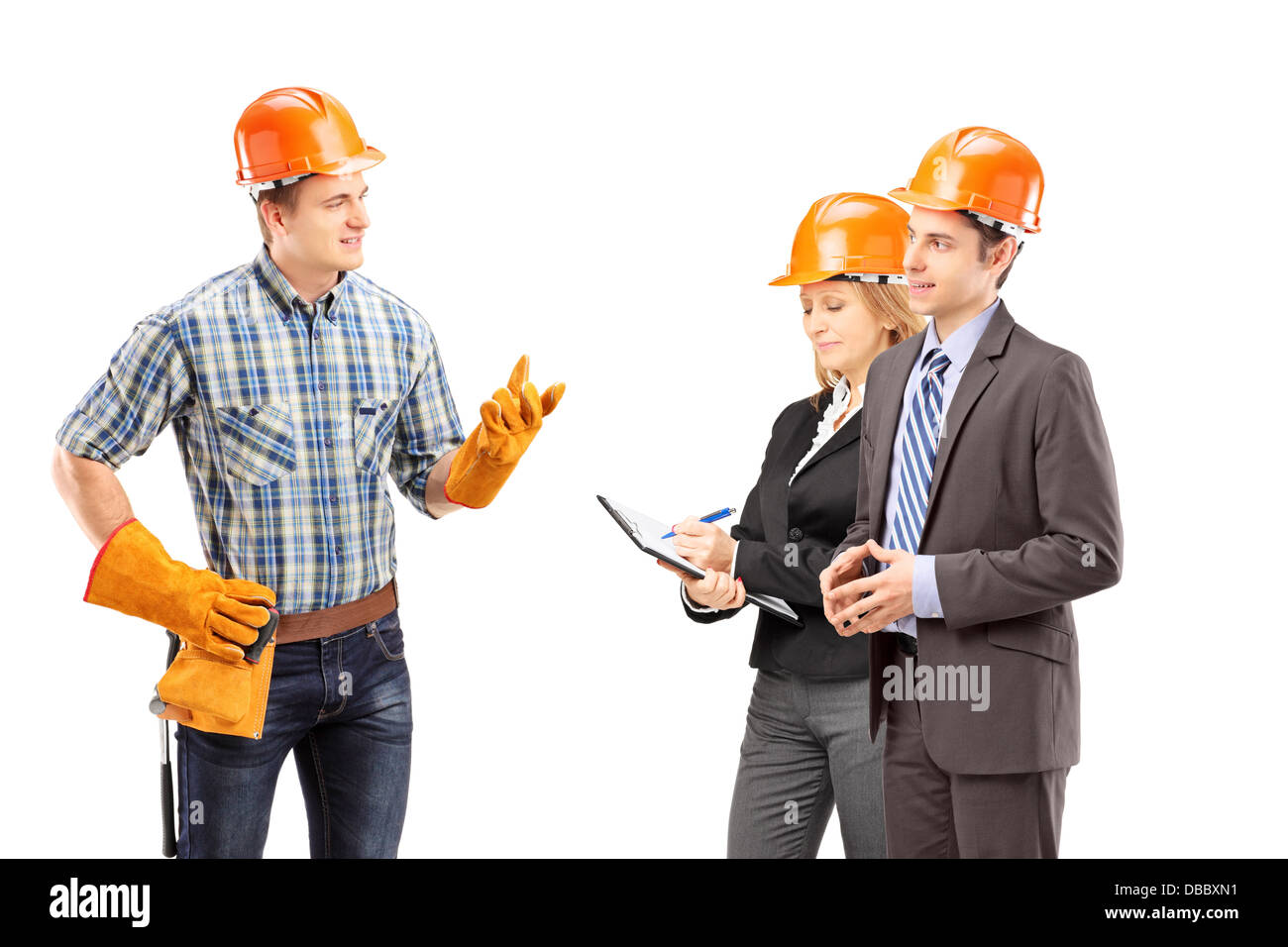 Construction conversation business hi-res stock photography and images ...
