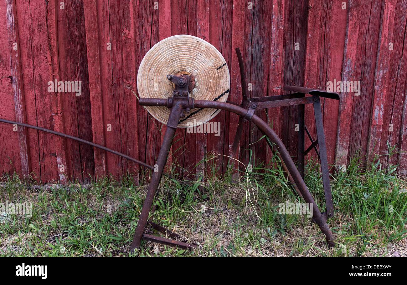 July 27, 2013 Butte, Montana, U.S. Artifacts of the mining industry