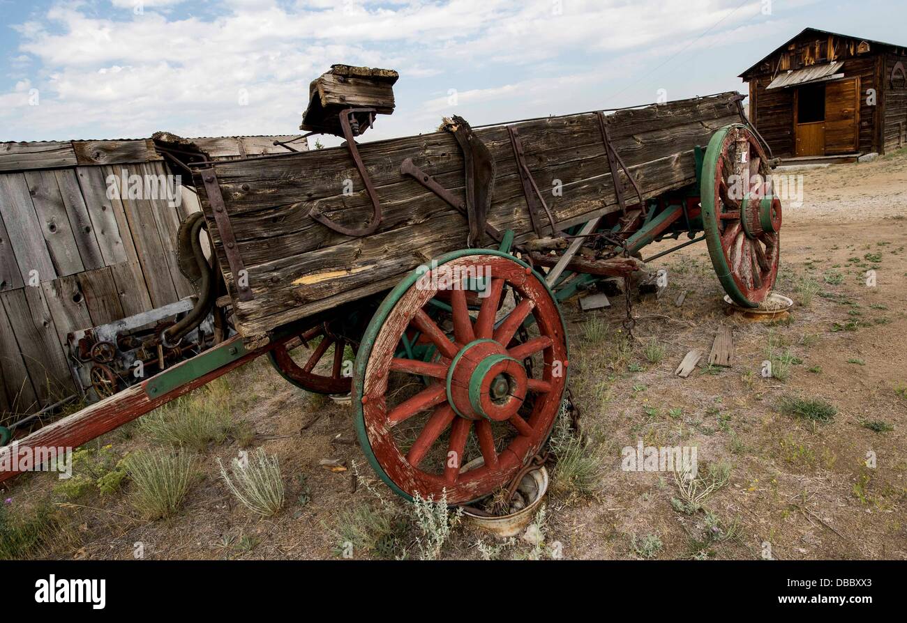 July 27, 2013 Butte, Montana, U.S. Artifacts of the mining industry