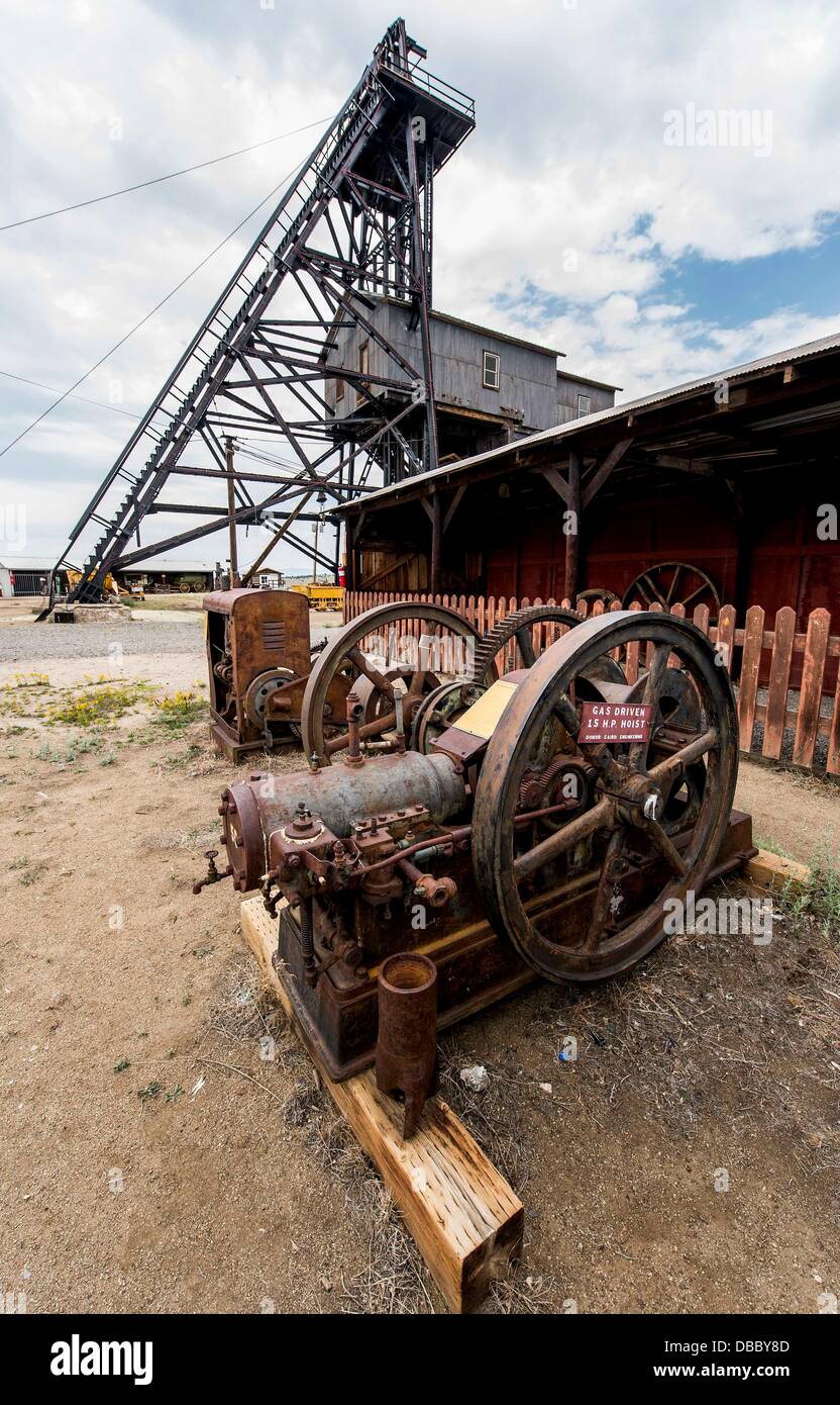 July 27, 2013 Butte, Montana, U.S. Artifacts of the mining industry