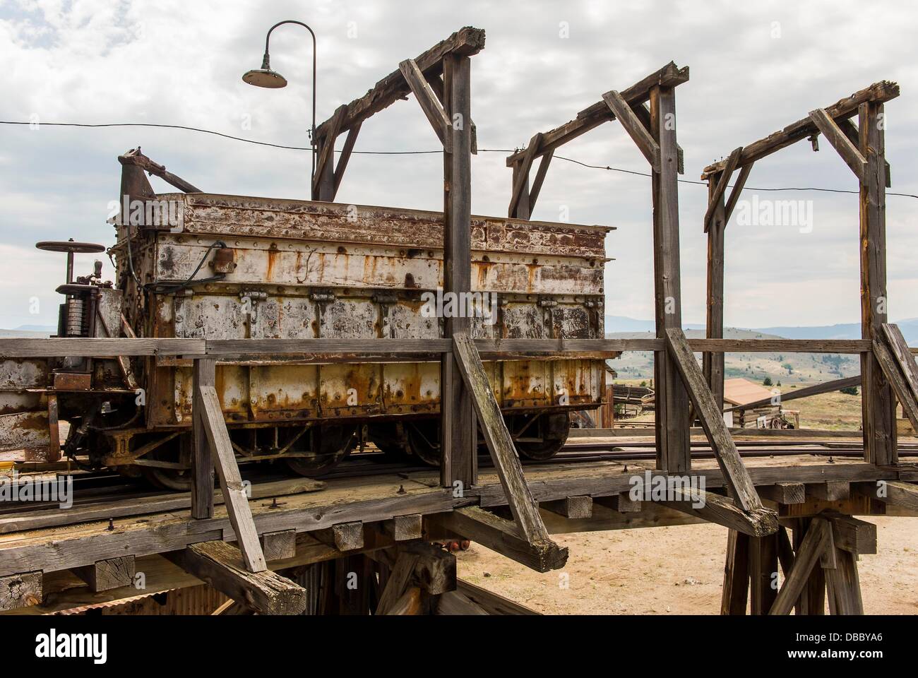 July 27, 2013 Butte, Montana, U.S. Artifacts of the mining industry
