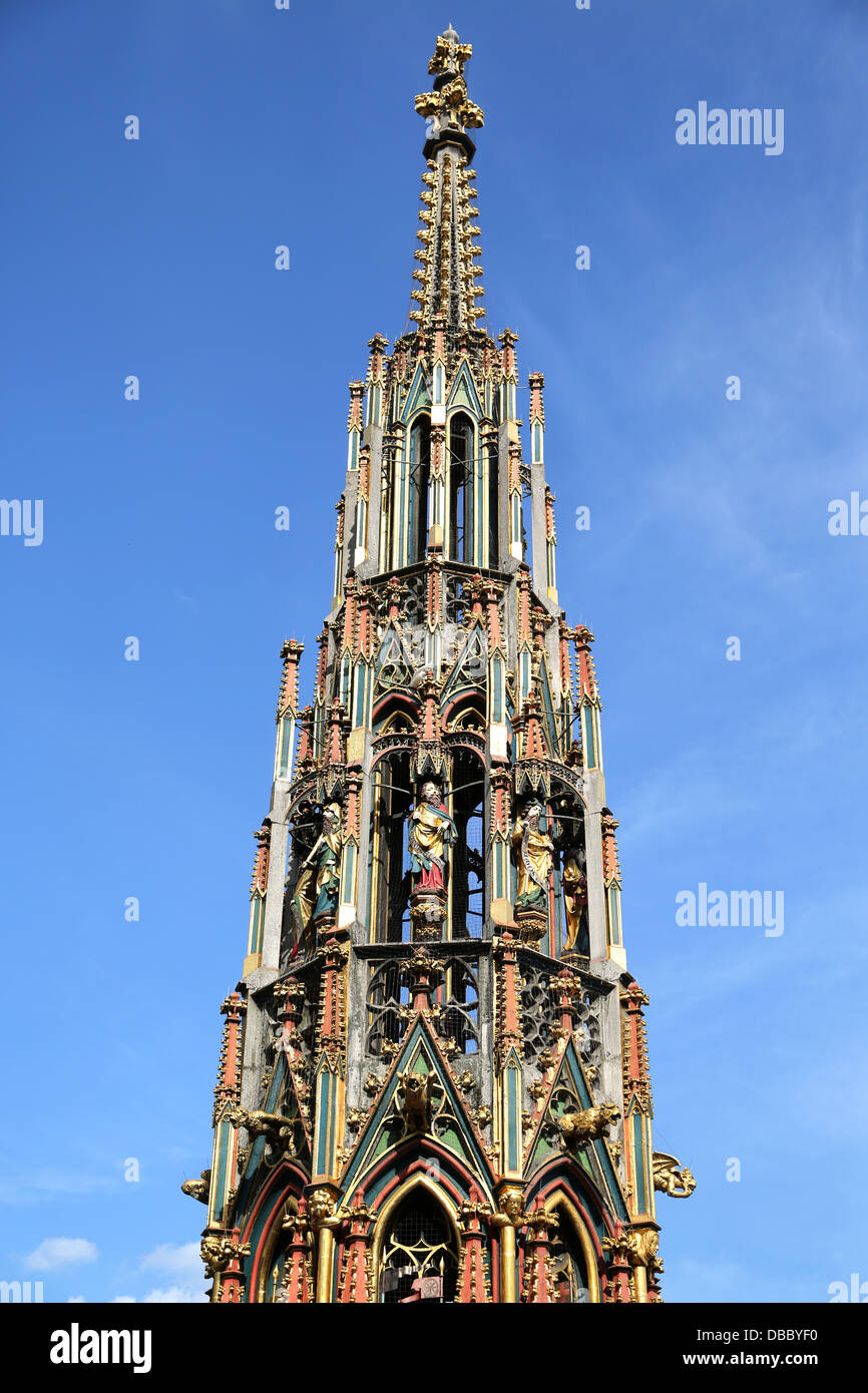 Beautiful Fountain in Nuremberg, Germany Stock Photo Alamy
