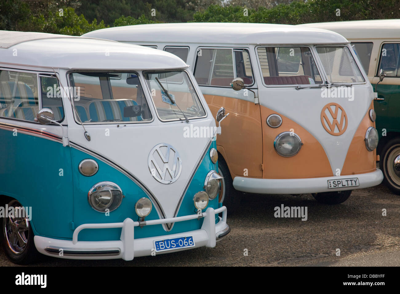 1960' volkswagen camper vans at palm beach,sydney,australia Stock Photo -  Alamy