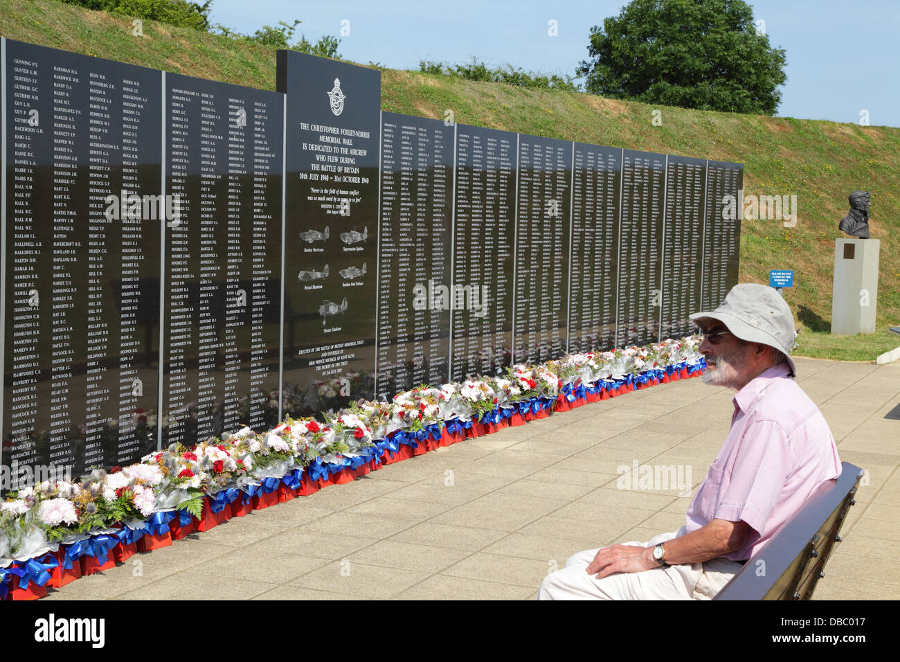 Battle of Britain War Memorial to 'The Few' at Capel le Ferne Kent England Britain UK Stock Photo
