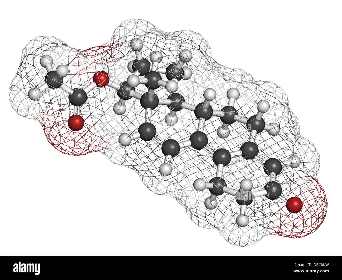 Trenbolone acetate cattle growth promoter. Also used as a performance enhancing drug (sports doping). Stock Photo