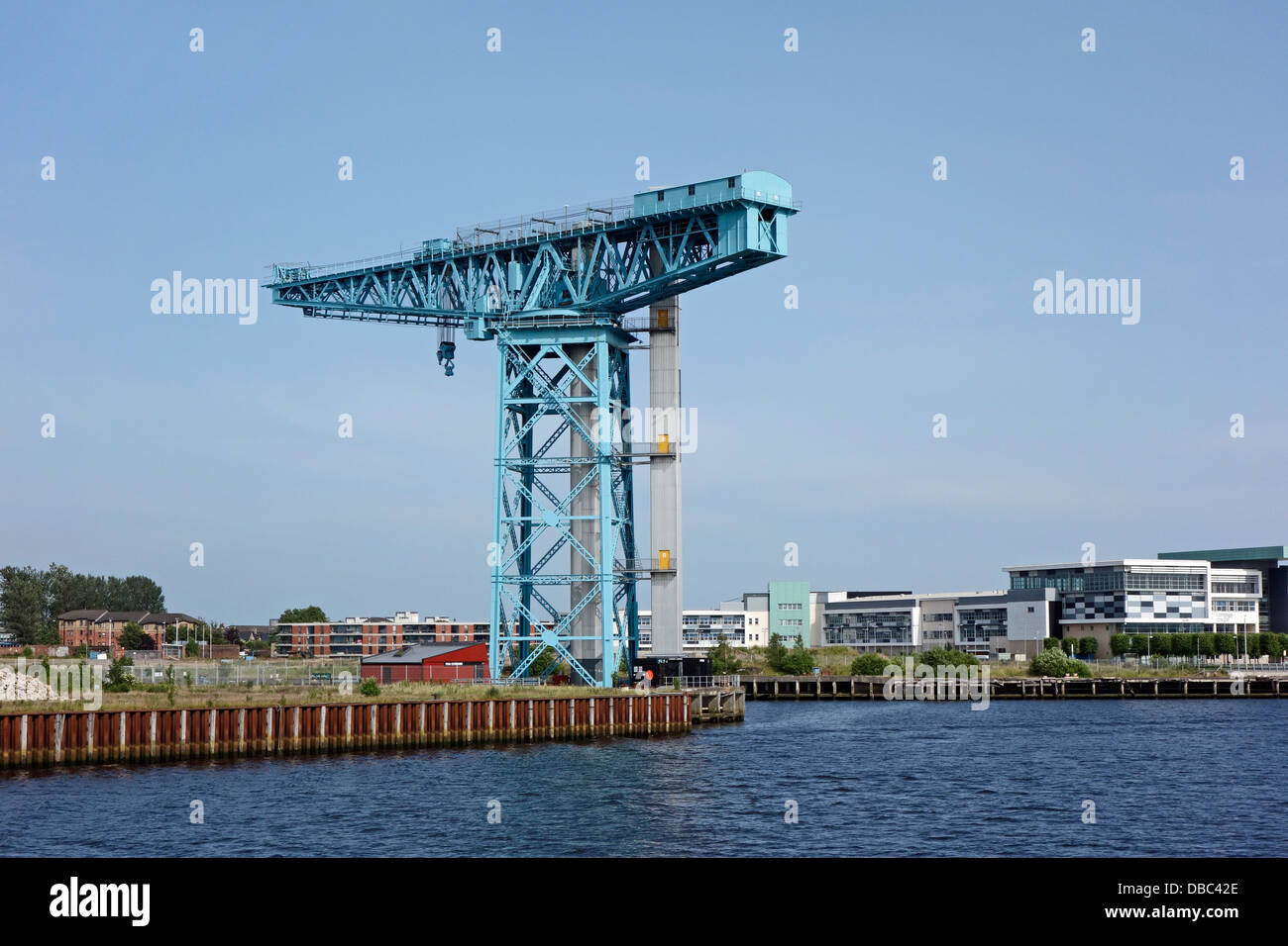The Titan Crane in Clydebank Scotland on the site of the old John Brown