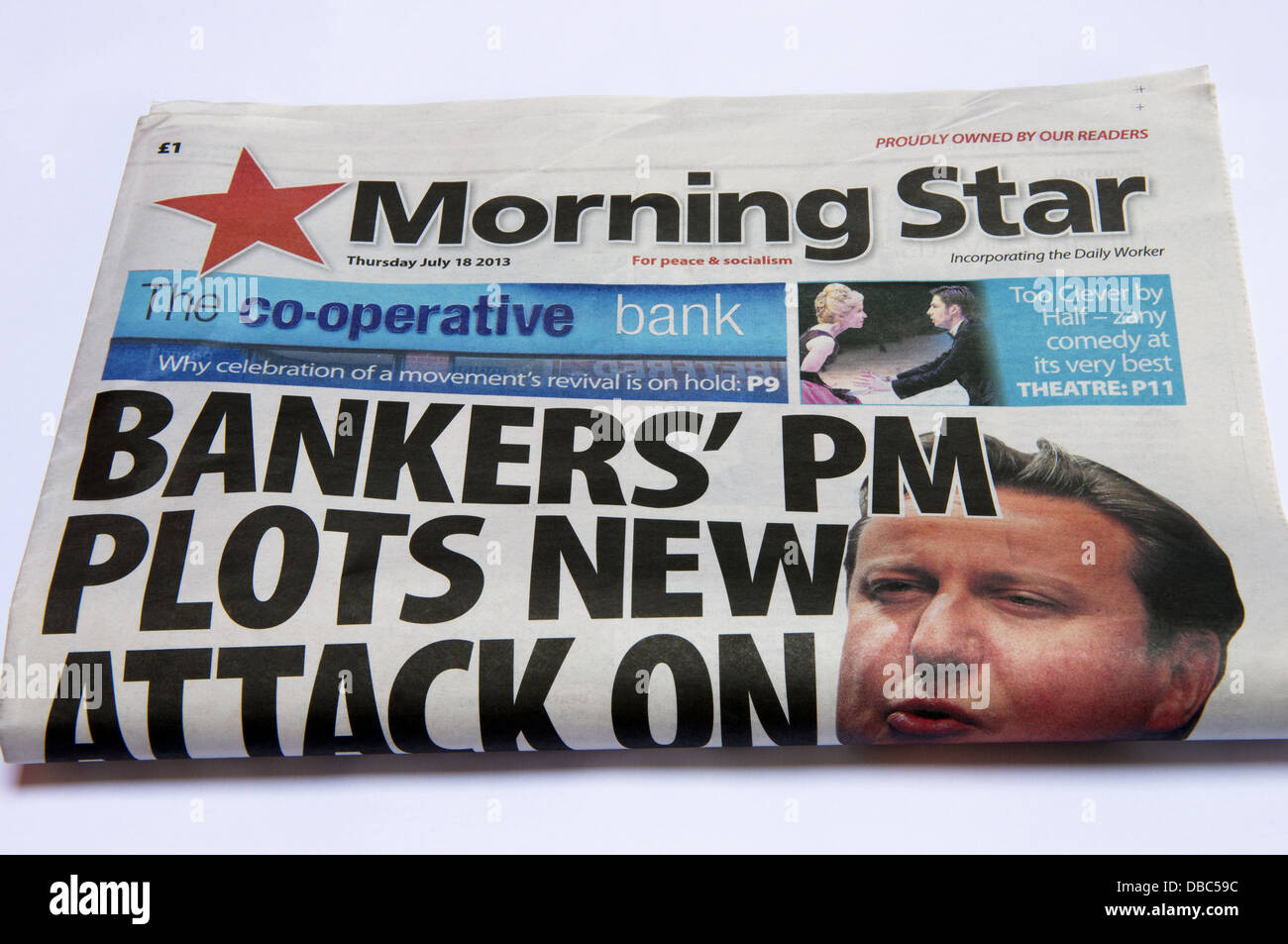 Morning Star newspaper (18.07.13) Stock Photo