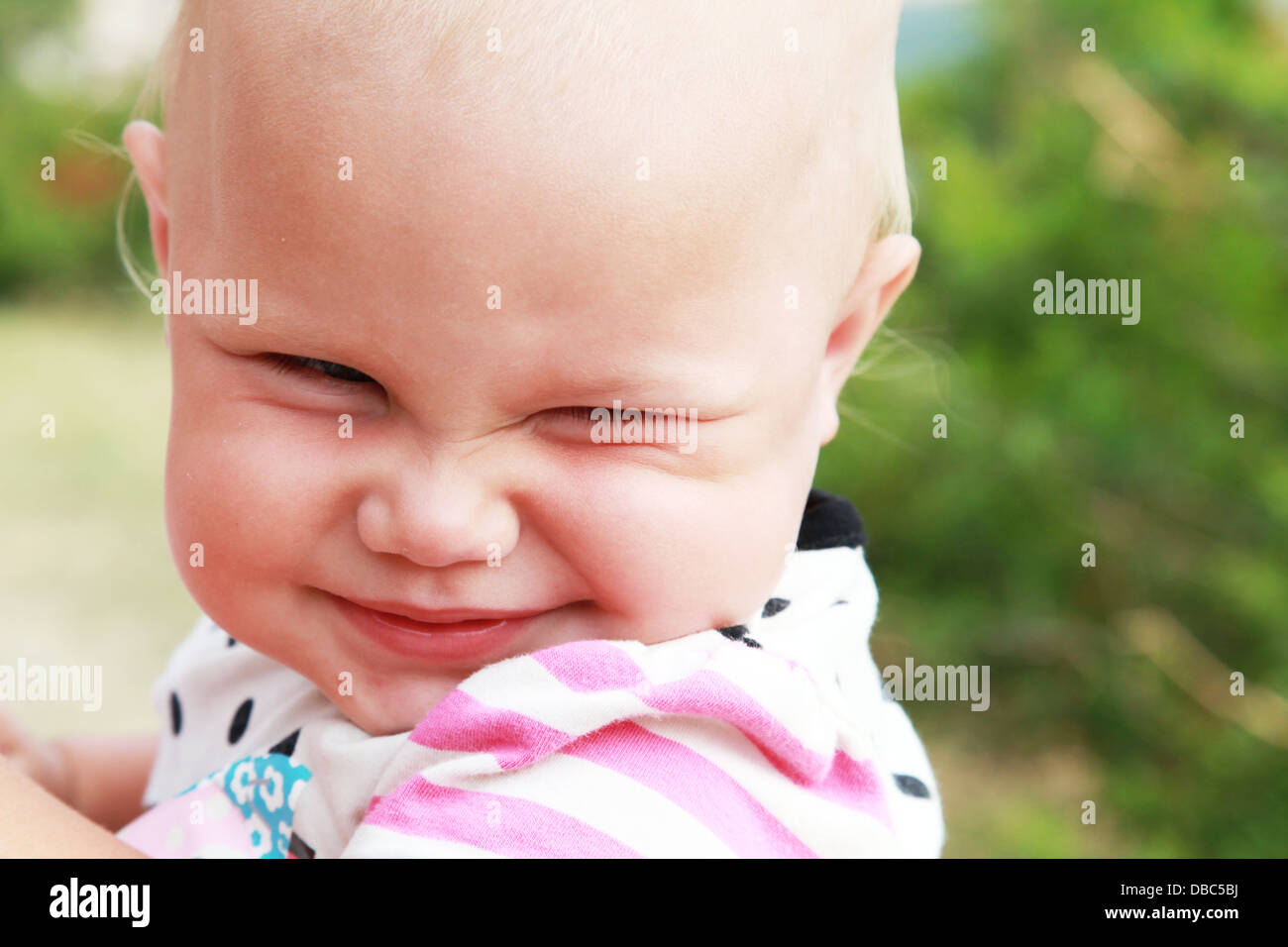 Baby smiling portrait hi-res stock photography and images - Alamy