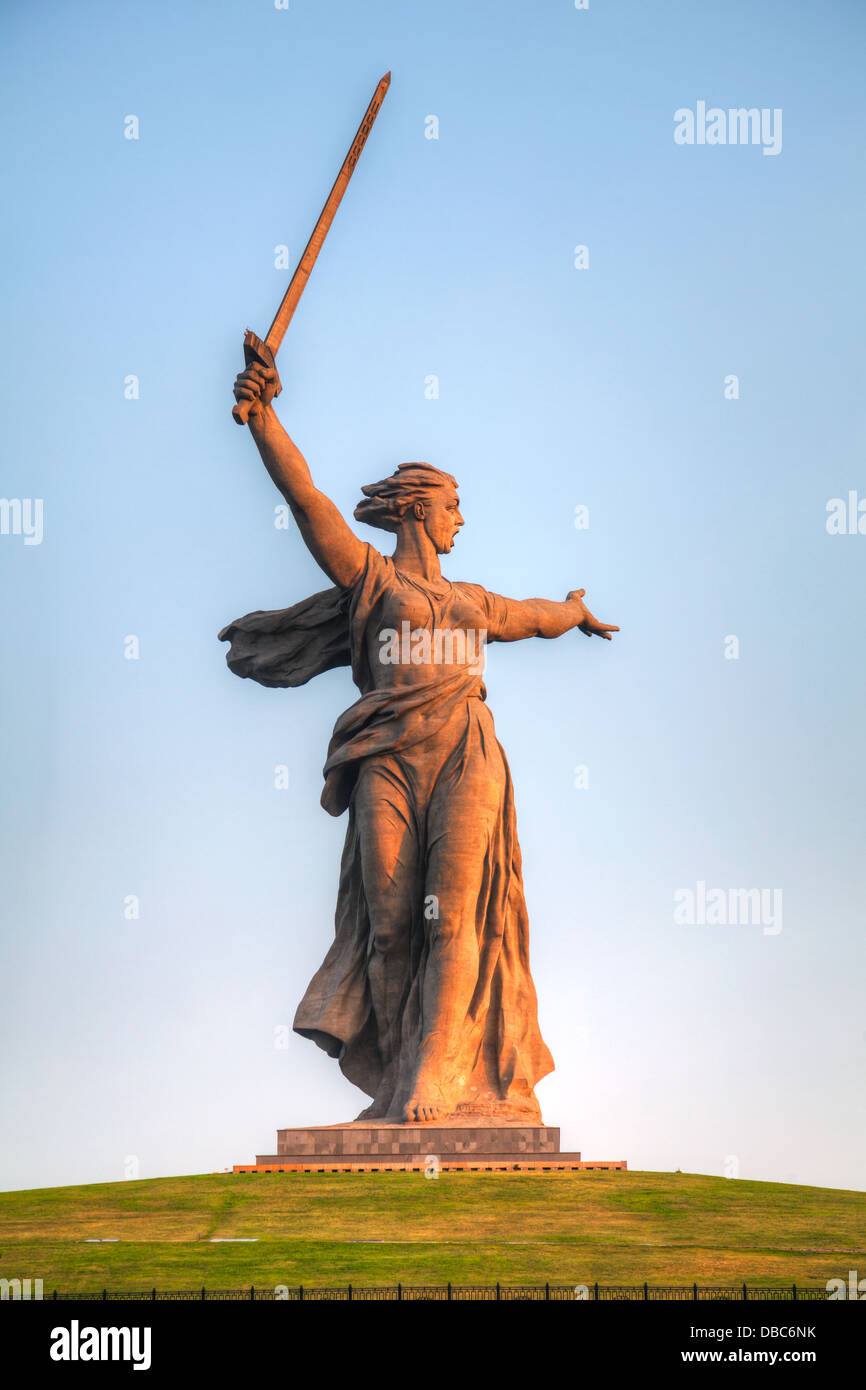 'The Motherland calls!' monument in Volgograd, Russia in Volgograd ...
