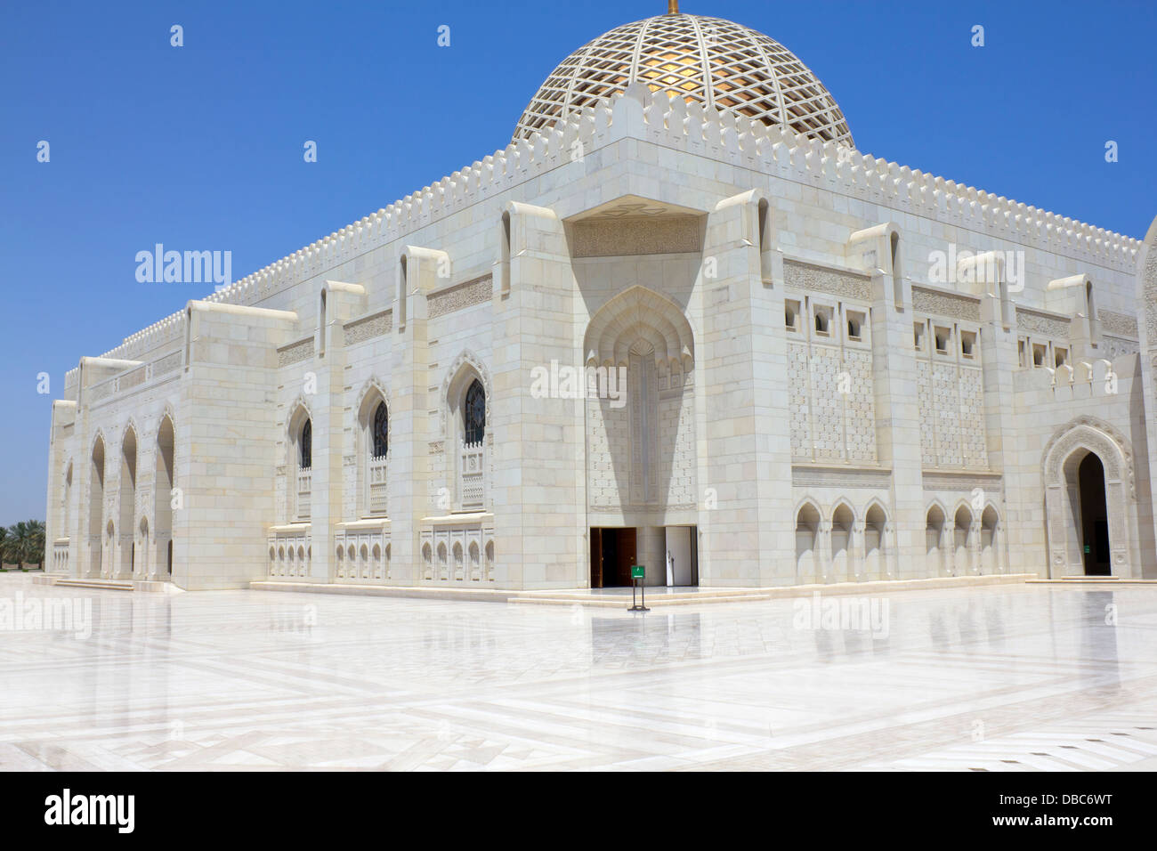 Sultan Qaboos Grand Mosque in Muscat, Oman. Stock Photo