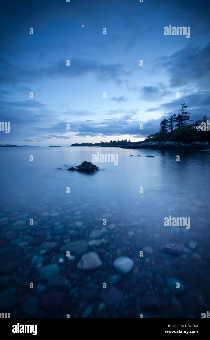 Last light near Sneem on the Iveragh Peninsula County Kerry South West Ireland Stock Photo