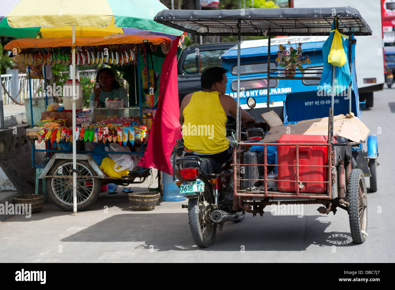 Tricycle in Tagbilaran on Bohol Island, Philippines Stock Photo Alamy