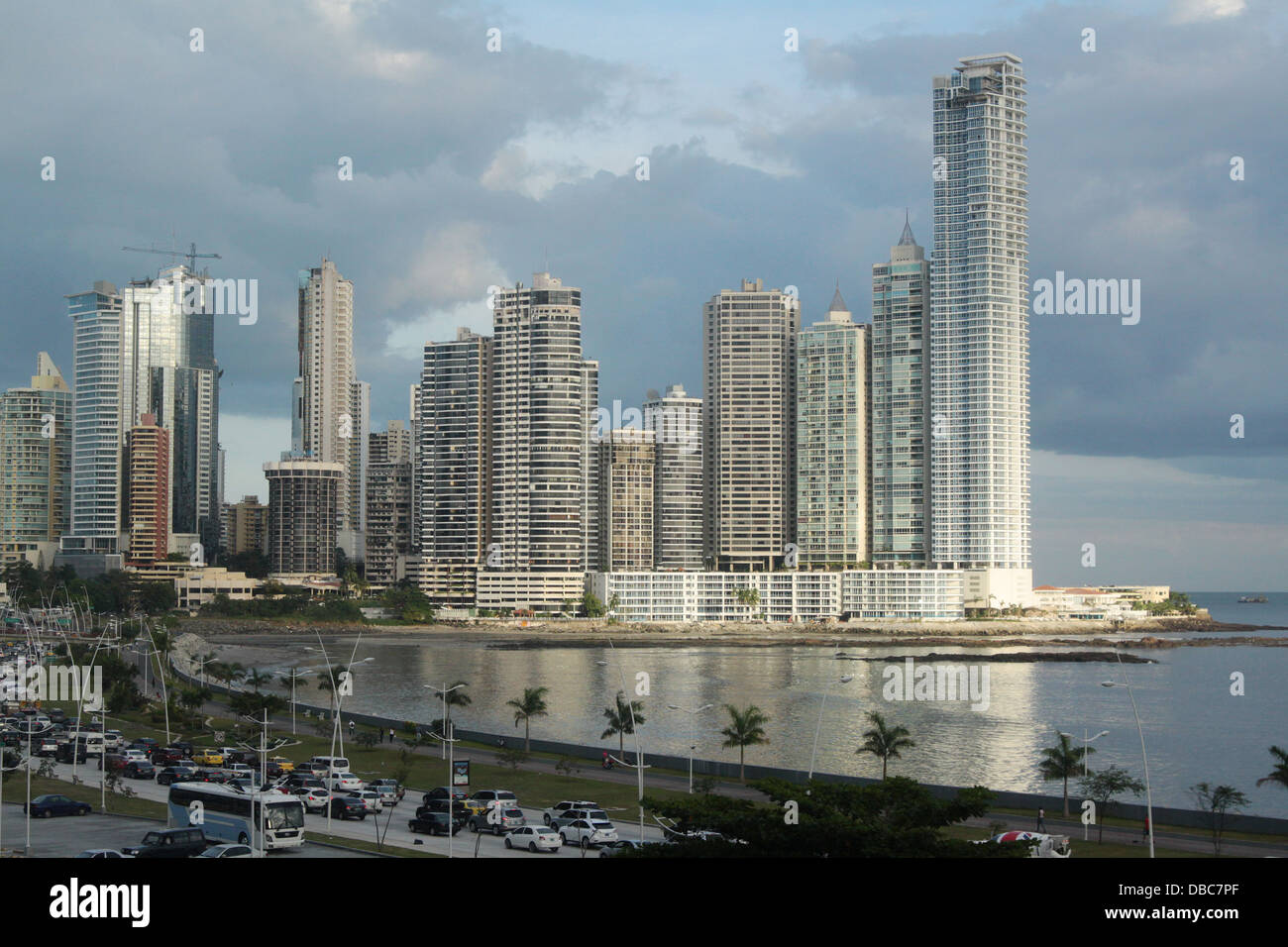 Area of Punta Paitilla, Panama City, showing the modern skyscrapers ...