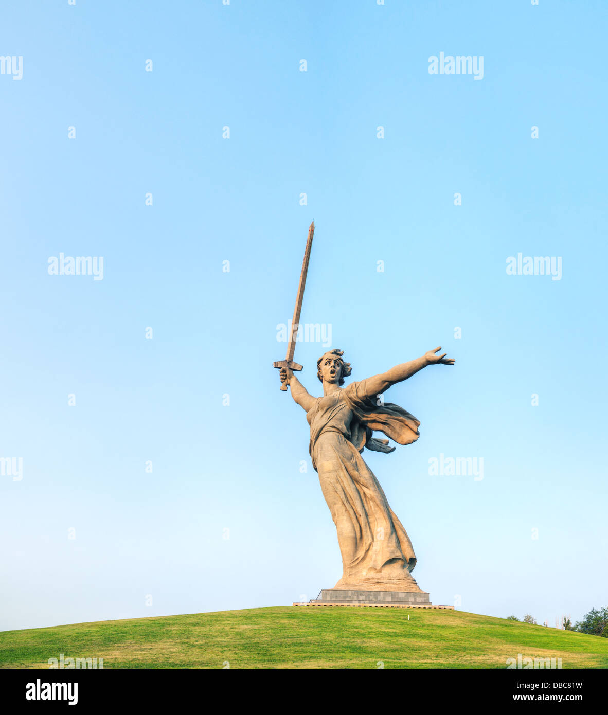 The Motherland calls!' monument in Volgograd, Russia. Stock Photo