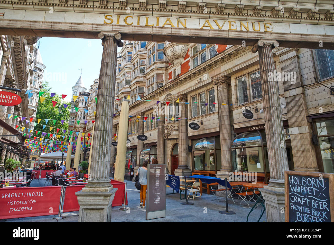 Sicilian Avenue Holborn London UK Stock Photo Alamy